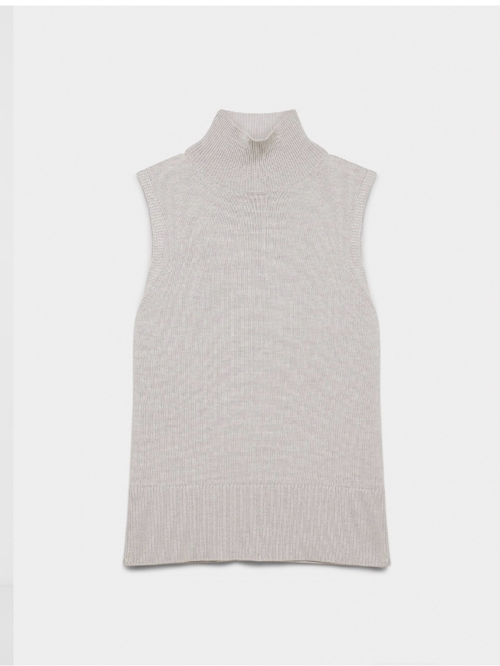 Aritzia Babaton Successor Merino Wool Sleeveless Turtleneck Sweater